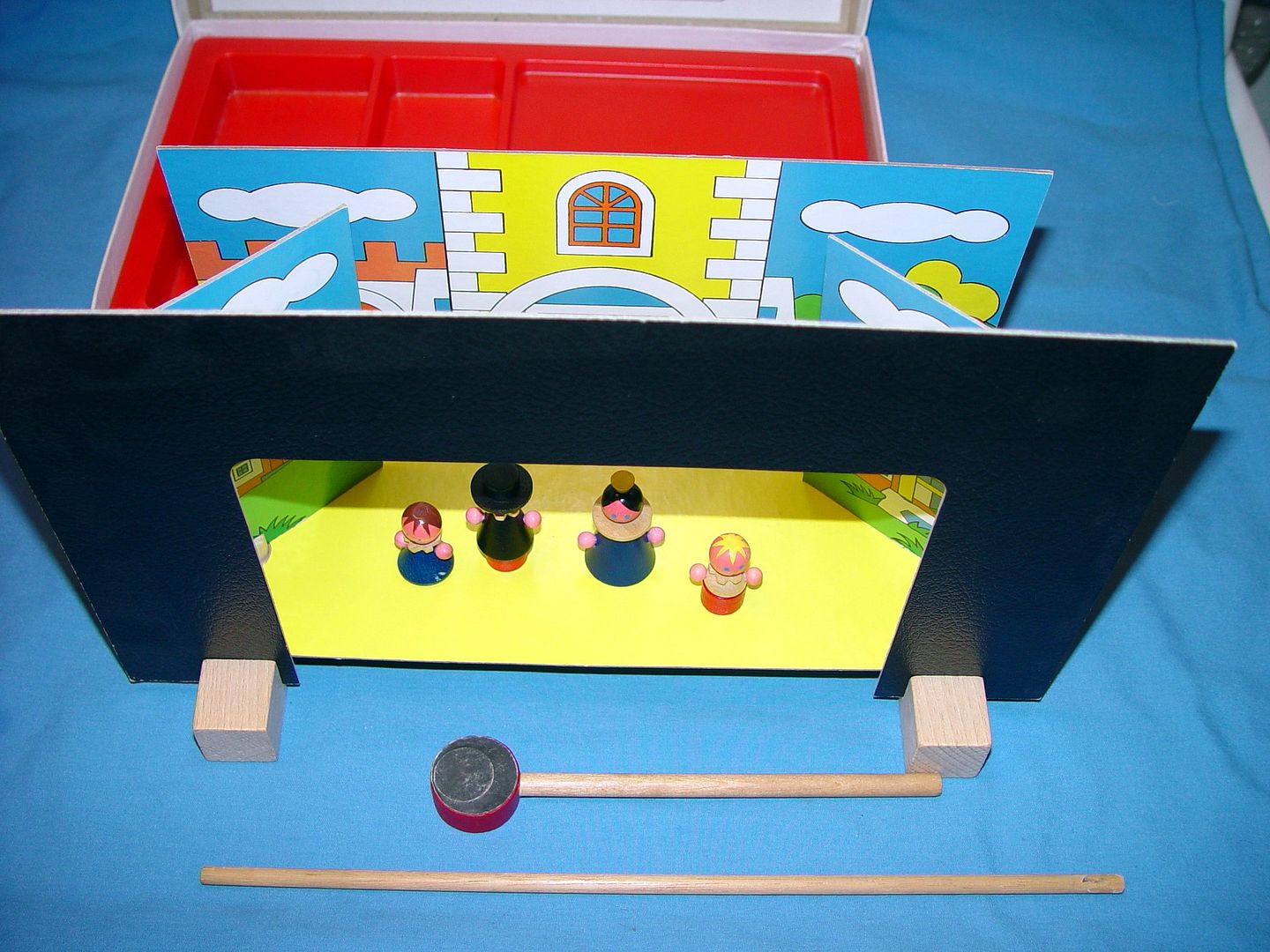 PLAY THEATRE CZECH REPUBLIC WOOD & CARDBOARD MISSING 2 PCS eBay